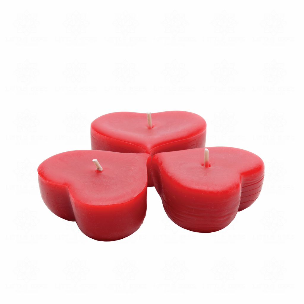 Valentine Candles Floating Heart Candles in Pink Red and White